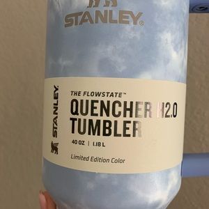 Limited Edition Color Stanley Quencher H2.0 Tumbler 40oz - Ocean Tie Dye